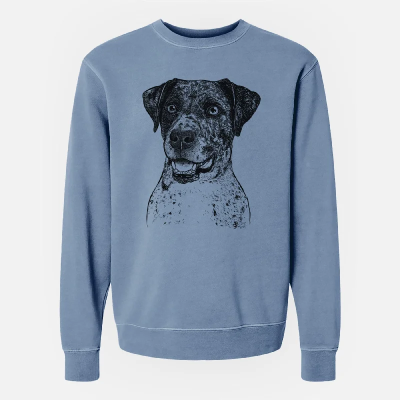 Bare Argos the Catahoula - Unisex Pigment Dyed Crew Sweatshirt Hoodie with Lining Warm Insulated