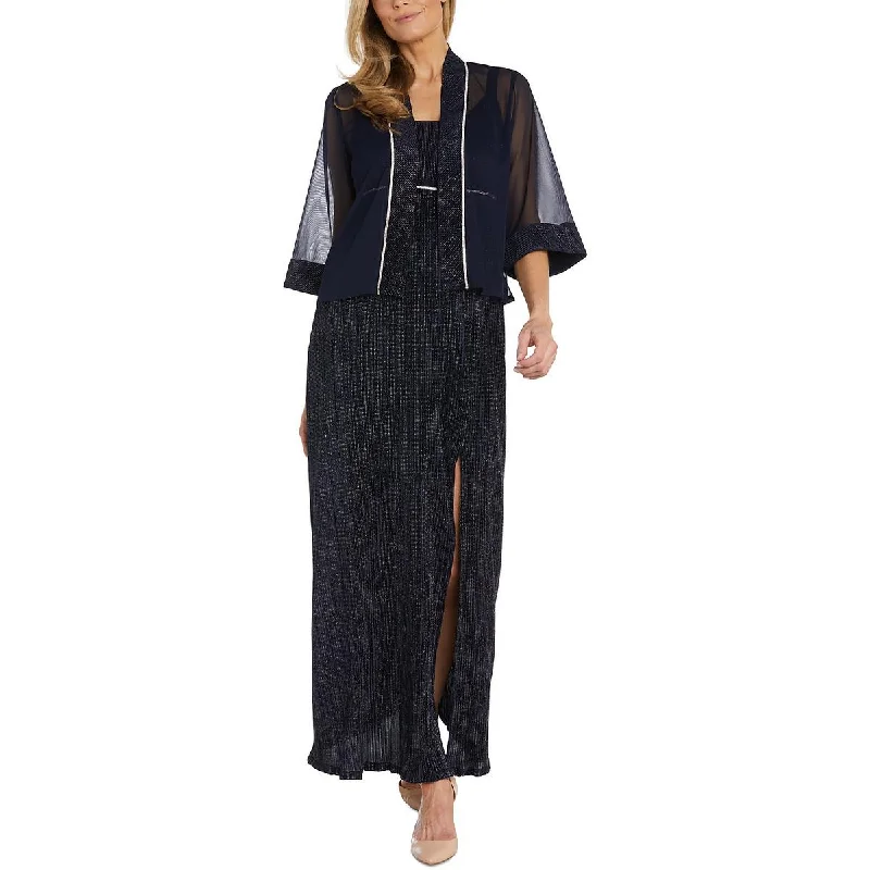 R&M Richards Womens 2PCS Full Length Evening Dress Tunics Practical easy-care