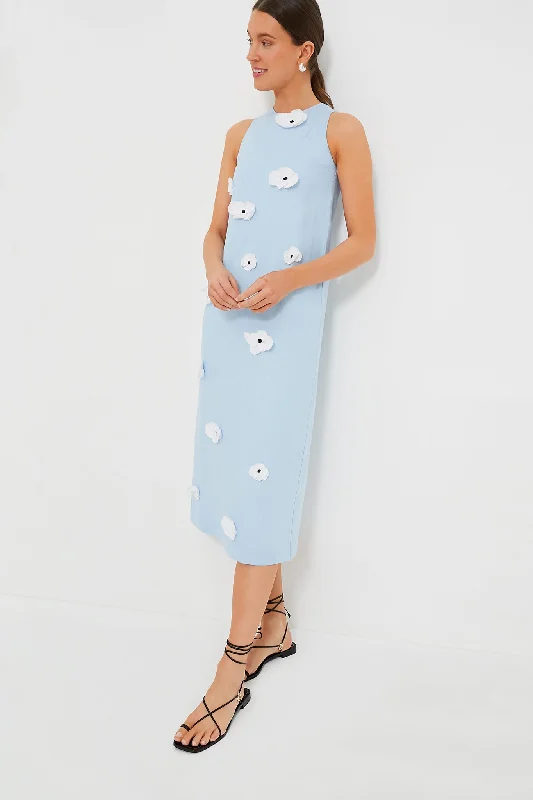 Blue Bloom Maxi Linen Dress Tunics Bestseller popular
