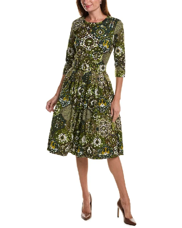 Samantha Sung Florance A-Line Dress Tunics Satin smooth