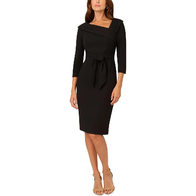 Womens Asymmetric Polyester Sheath Dress Tunics Plaid country