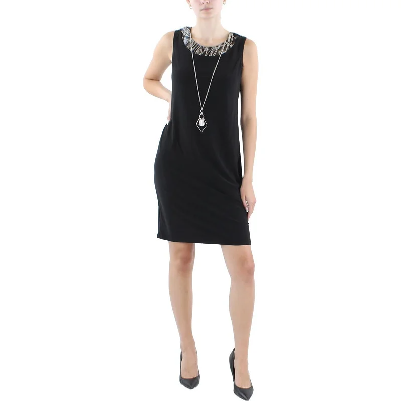 Betsy & Adam Womens Metallic Long Evening Dress Tunics Ceremony elegant