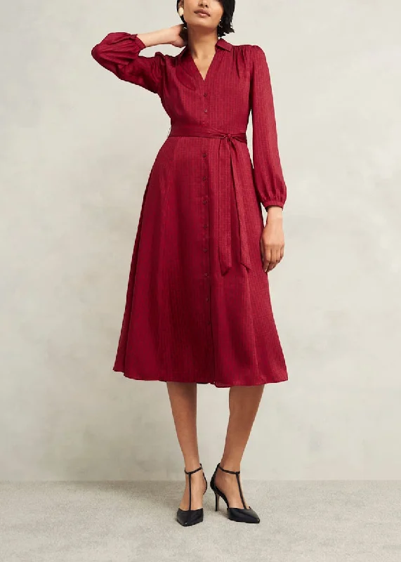 Yvonne Dress 0224/5041/9045l00 Red-Multi Tunics Cozy comfortable