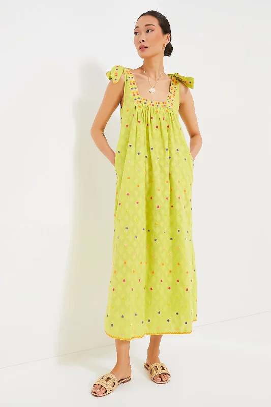 Lime Jacquard Obsidian Dress Pencil Office Professional