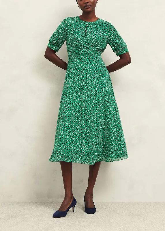 Petite Bridget Dress 0224/5462/9045l04 Green-Multi Tunics Versatile stylish