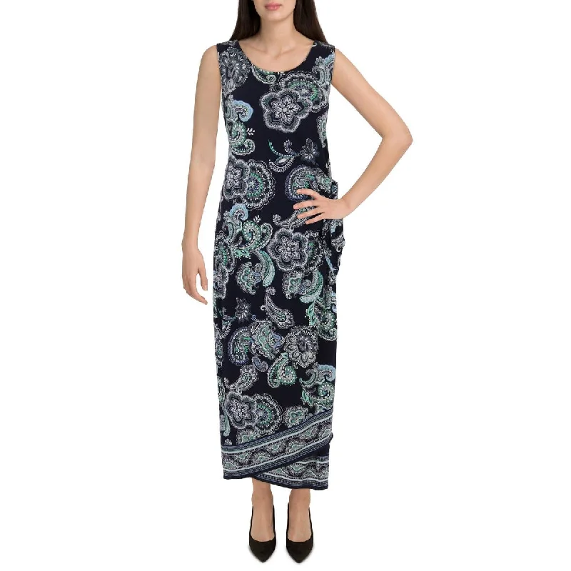 Womens Printed Polyester Fit & Flare Dress Tunics Short Trendy