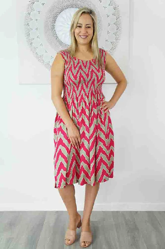 Singlet Smock Dress "Random ZigZag" Tunics Stylish elegant