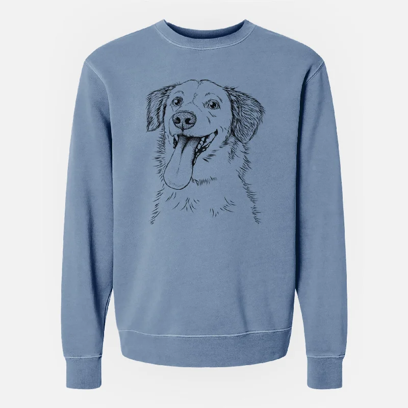 Bare Charles Xavier the Mixed Breed - Unisex Pigment Dyed Crew Sweatshirt Hoodie with Front Slit Layering Stylish