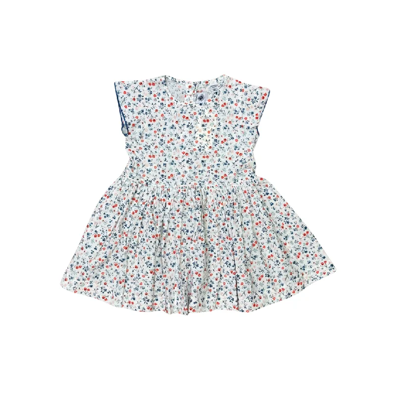 Multicolor Short Sleeves Floral Dress Tunics Favorite customer
