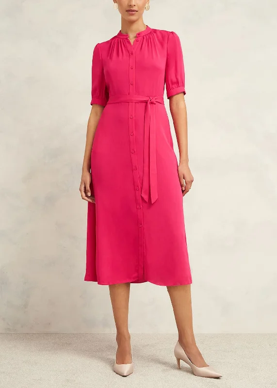 Renee Dress 0224/5437/9021l00 Zinnia-Pink Tunics Summer linen