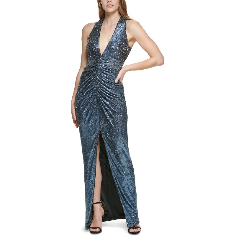Vince Camuto Womens Halter Ruched Evening Dress Tunics Essential wardrobe