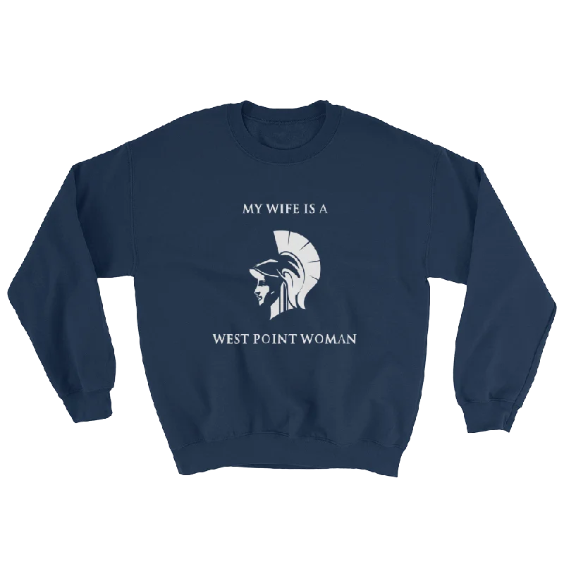 Heavy Blend Crewneck Sweatshirt - Wife Hoodie with Raglan Sleeves Sporty Comfortable