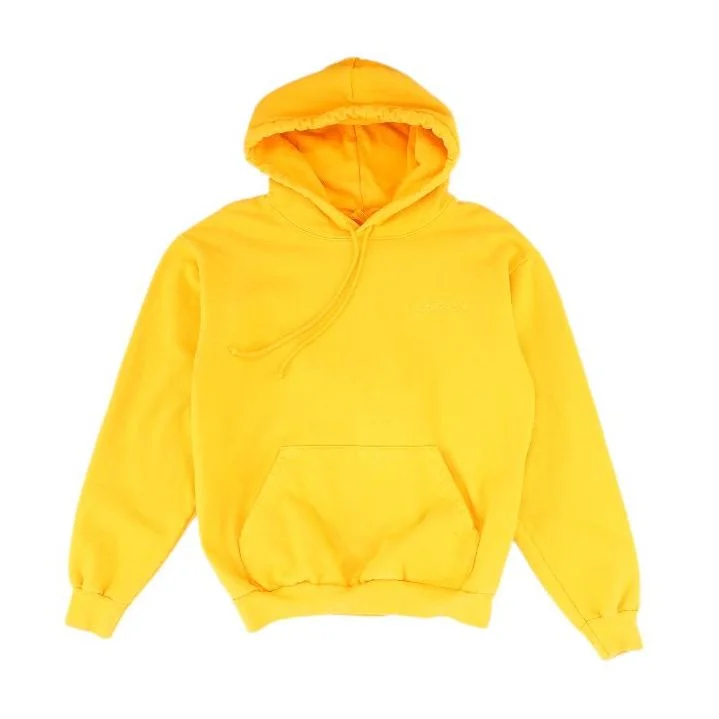 Orange Solid Hoodie Hoodie with Turtle Neck Cozy Winter