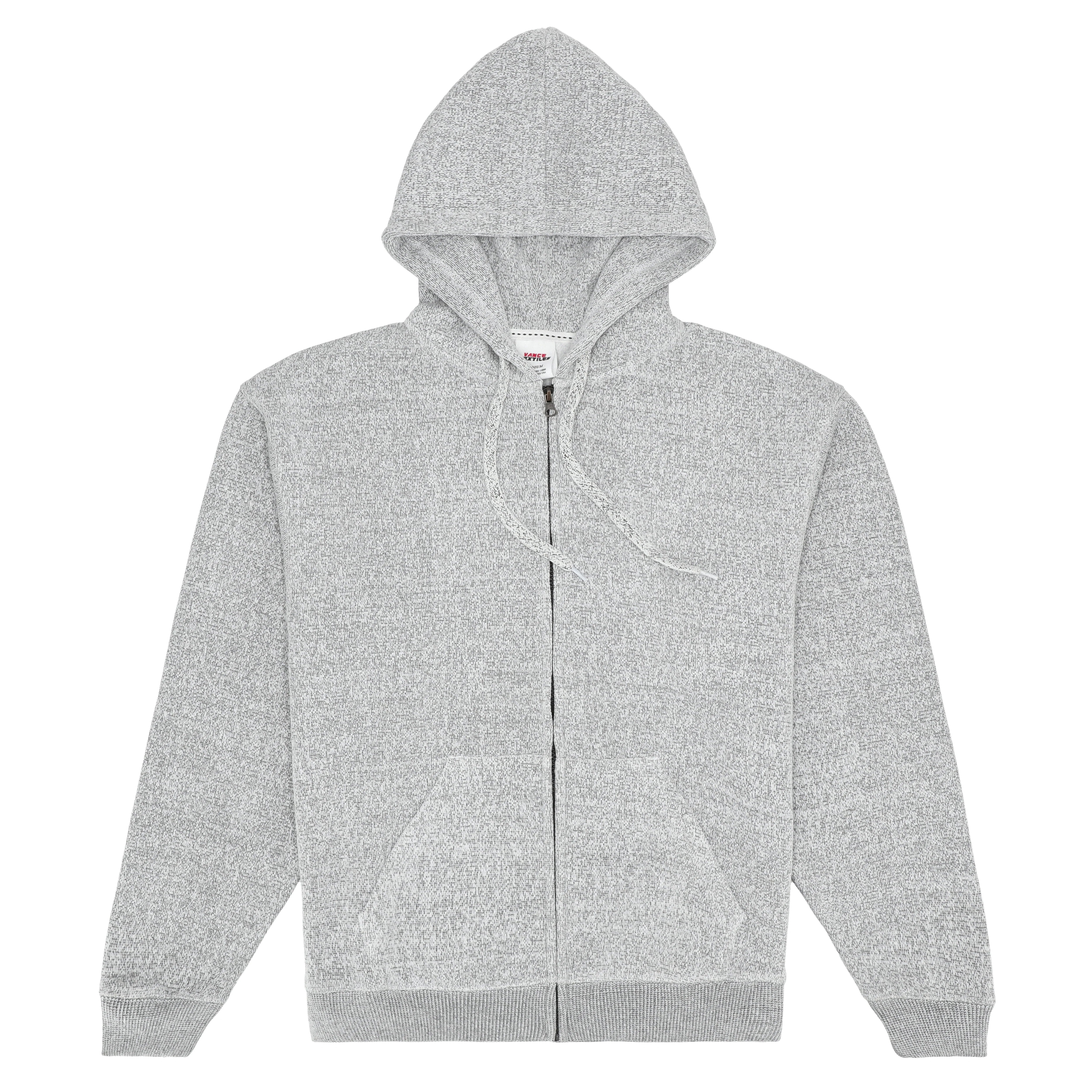 Unisex Nantucket Zipper Hoodie 60/40 | Vance Leathers Hoodie with Full-Zip Functional Layering