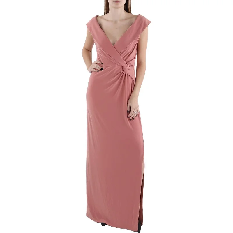 Lauren Ralph Lauren Womens Slit Off-The-Shoulder Evening Dress Tunics Handmade artisanal