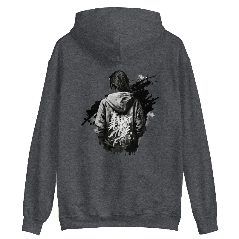Hoodie - Tokyo Pulse Collection - Streetwear Hoodie with Toggle Buttons Decorative Unique