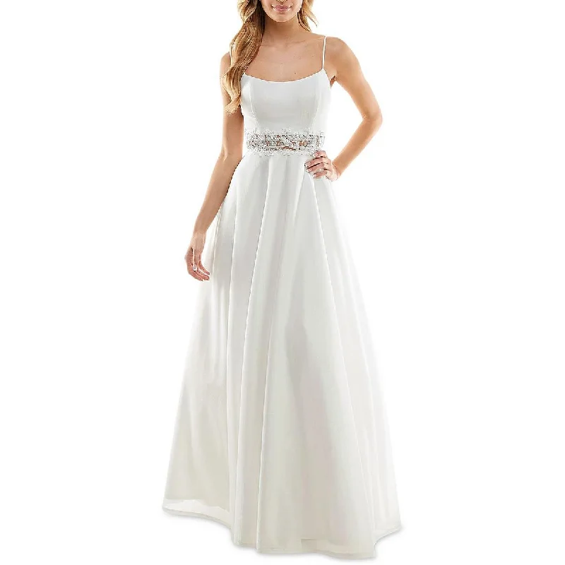 City Studio Womens Juniors Embroidered Shimmer Evening Dress Tunics Versatile all-occasion
