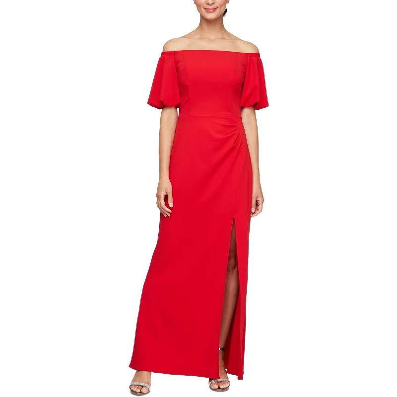 Womens Slit Polyester Evening Dress Tunics Review highly