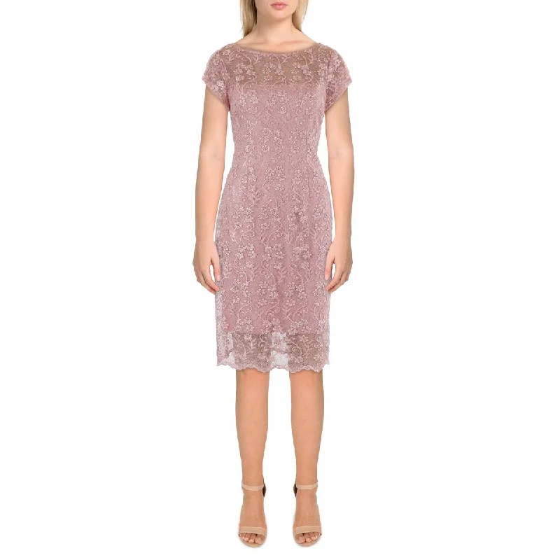 Womens Applique Polyester Sheath Dress Turtleneck Warm Winter
