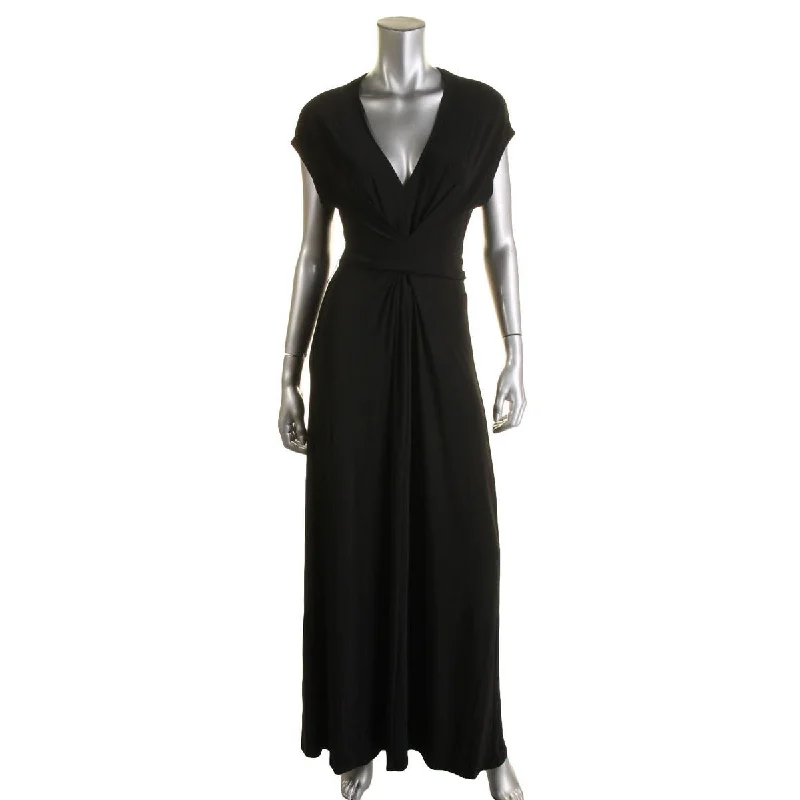 Womens Pleated Matte Jersey Evening Dress Tunics Wedding white