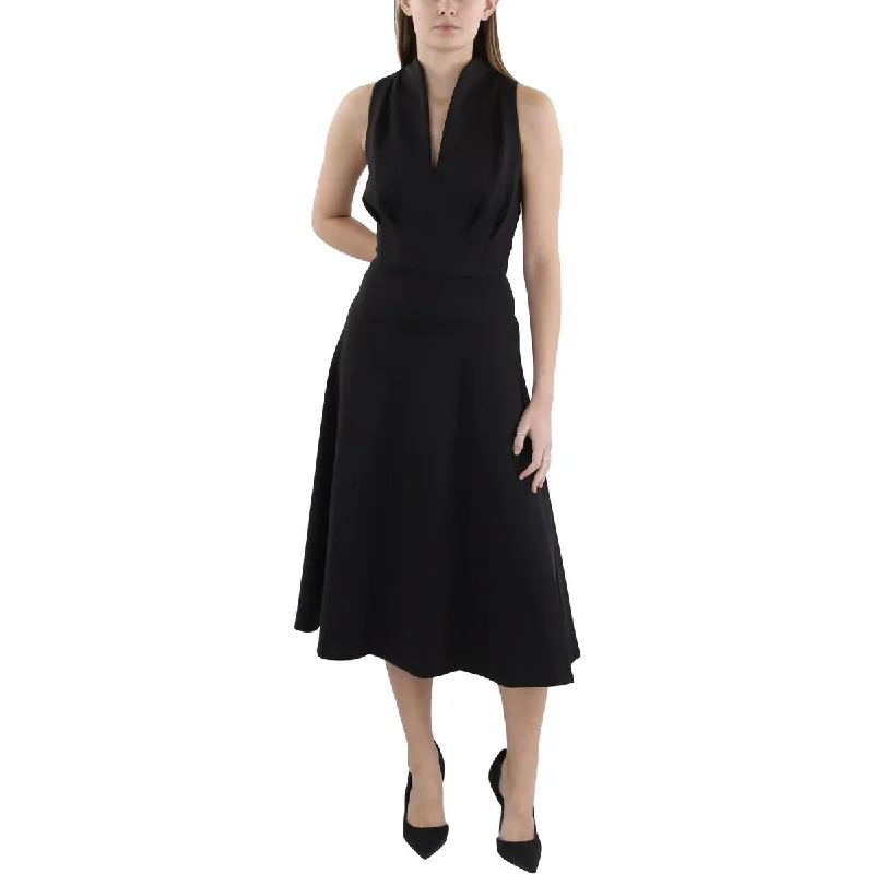 Womens Polyester Fit & Flare Dress Tunics Silk luxurious