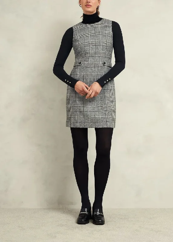 Brea Dress 0224/5432/1049l00 Black-White A-Line Day Work