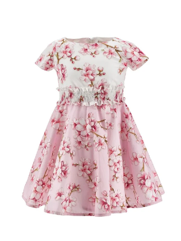 Pink Peach Blossom Dress Tunics Versatile functional