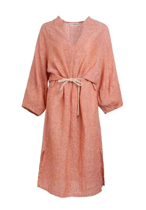Ls Dress 18276 Light-Orange Tunics Occasion special