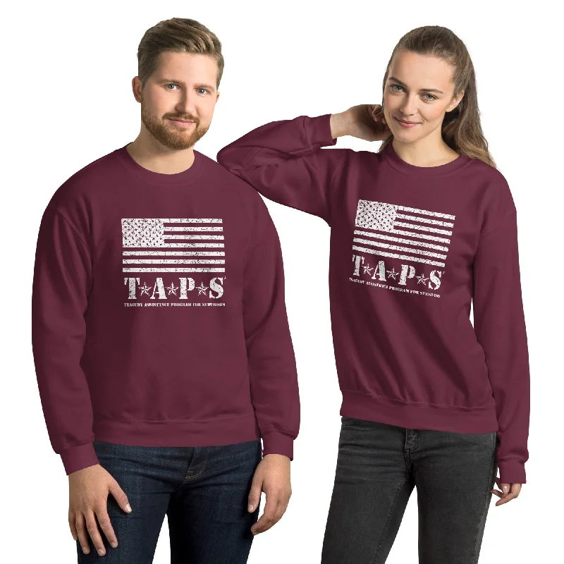 Flag Logo Unisex Crewneck Sweatshirt Hoodie with Gradient Ombre Colorful