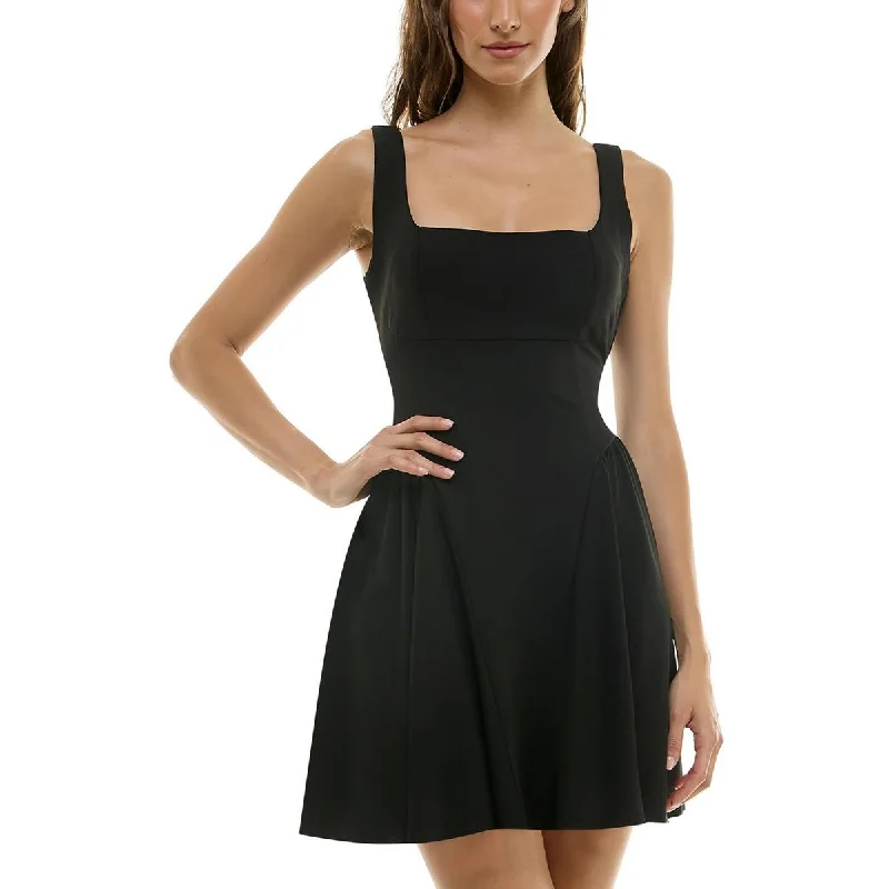 Womens Open Back Polyester Fit & Flare Dress Tunics Handmade artisanal