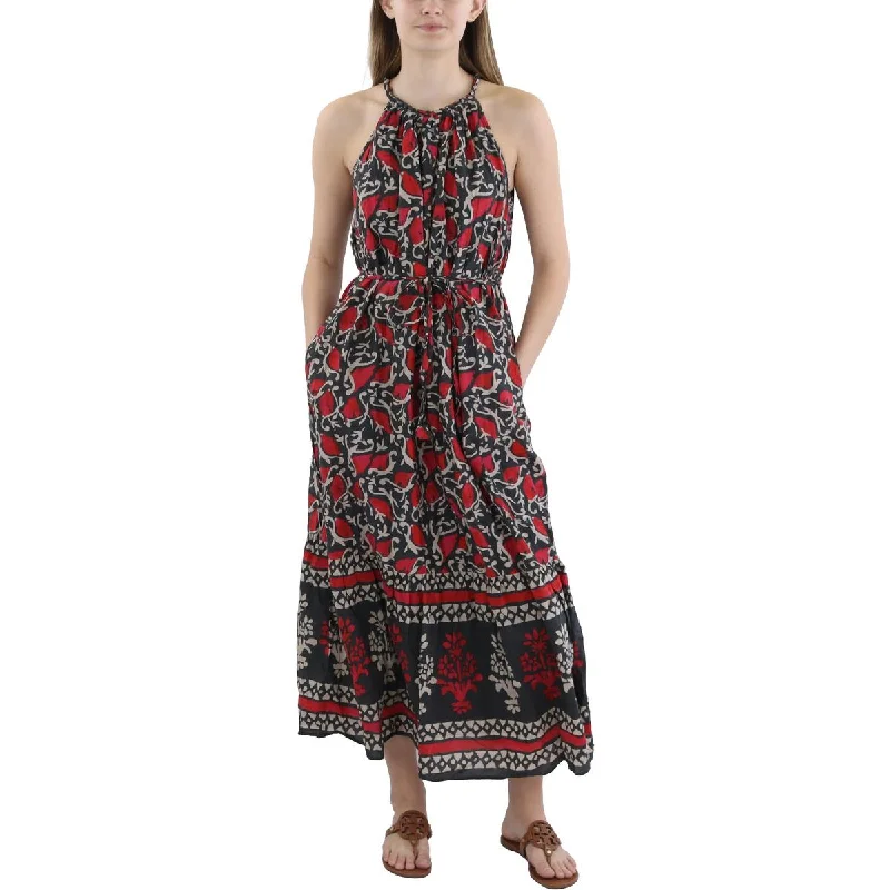Womens Printed Silk Shift Dress Tunics Canvas sturdy
