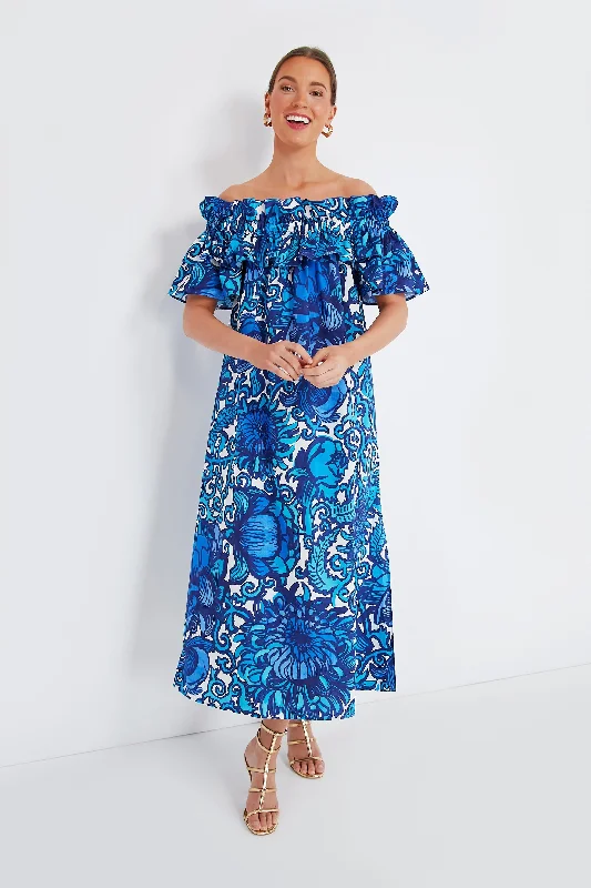 Anemone Breakfast Dress Off-the-shoulder Chic Trendy