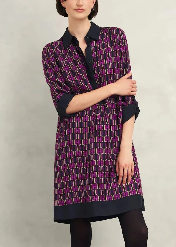 Aubrey Dress 0224/5642/9021l00 Purple-Multi Tunics Occasion special