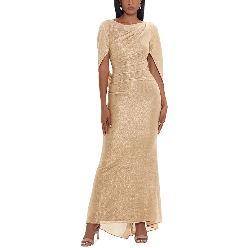 Petites Womens Metallic Evening Dress Tunics Versatile functional