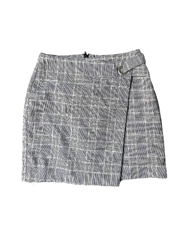 Vintage Check Mini skirt lace skirt elegant