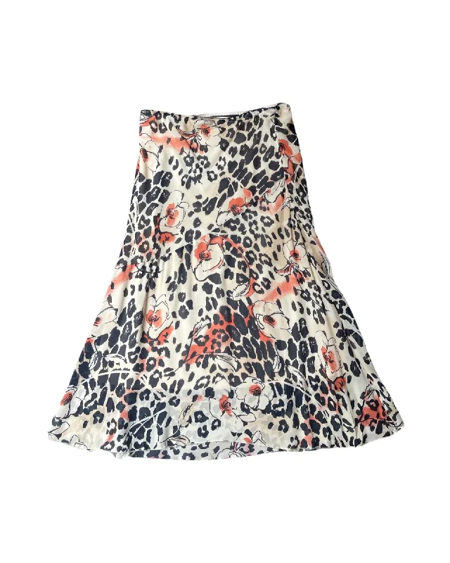 Vintage 90’s Pattern Skirt chiffon skirt airy