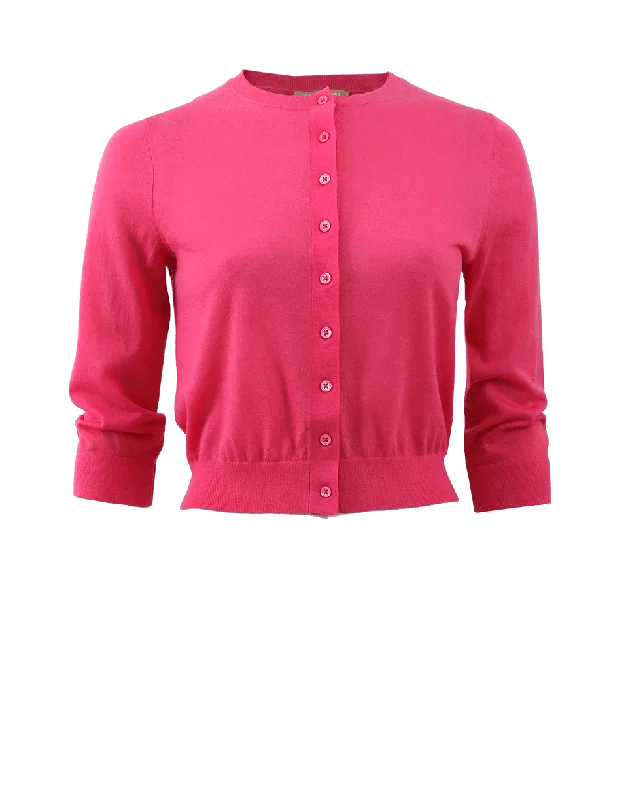 Cropped Cardigan Terry Terry Cloth Terry Knit