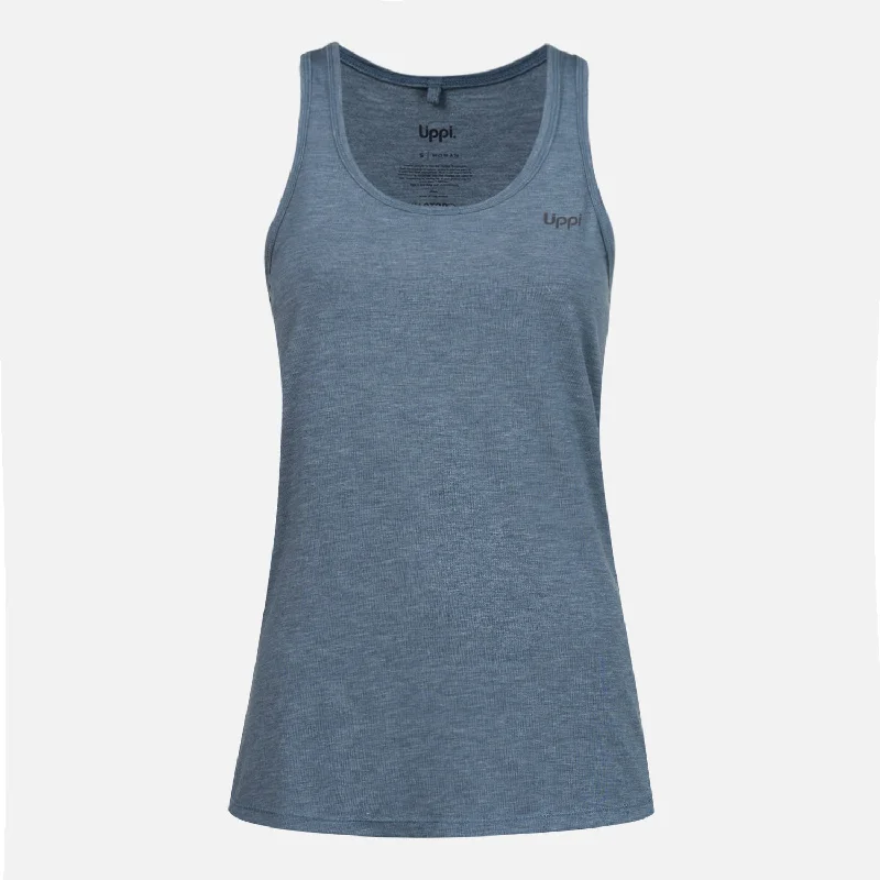 Polera Mujer Summit UV-Stop Tank Azul Grisaceo Lippi pastel tank top