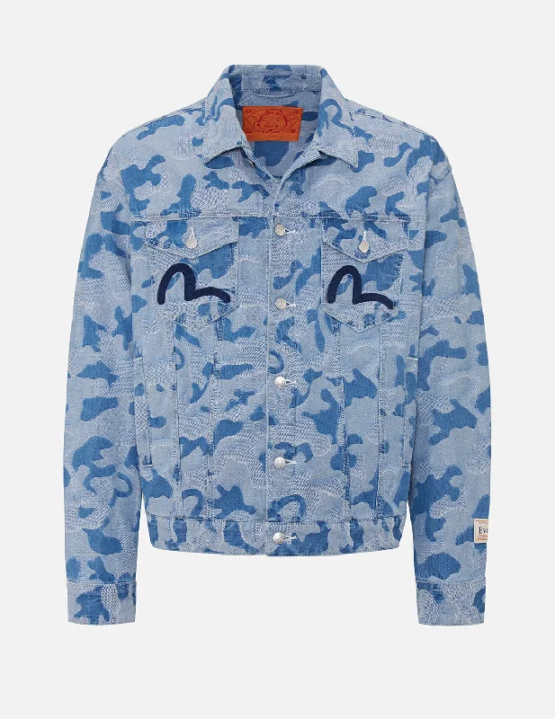Allover Camouflage Jacquard Denim Jacket Quilted Jacket Puffer Jacket Insulated Jacket Allover Camouflage Jacquard Denim Jacket Quilted Jacket Puffer Jacket Insulated Jacket