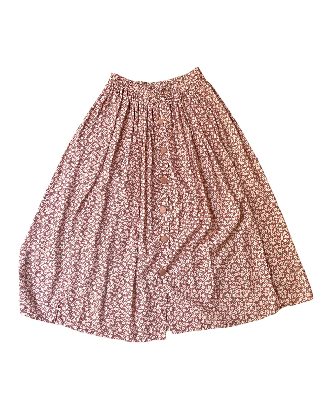 Vintage 90’s Flower Skirt size 12 wool skirt sturdy