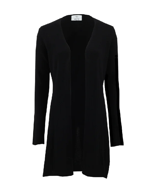 Long Open Drape Cardigan Beaded Cardigan Sequined Faux Fur