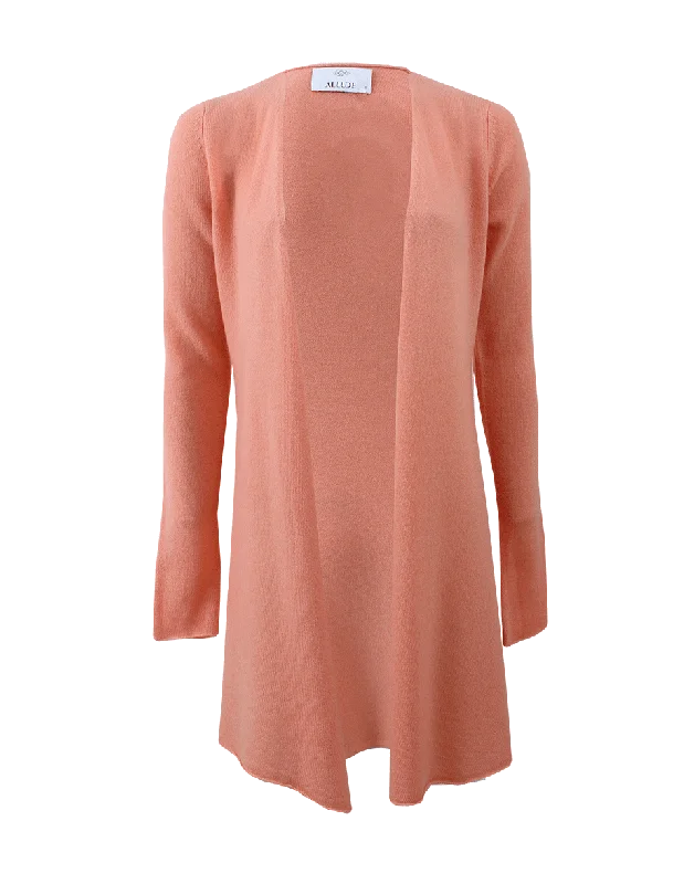 Long Open Drape Cardigan Boat Neck Shawl Collar Notched Collar