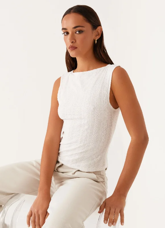 Sandi Tank Top - White essential tank top