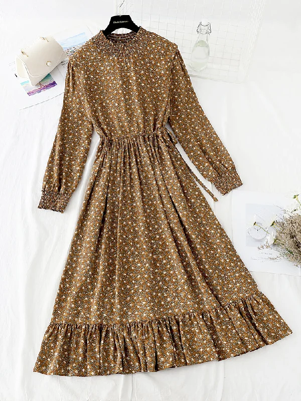 The new lace up waist is slim, and the flounced bottom skirt  4786 cotton skirt soft