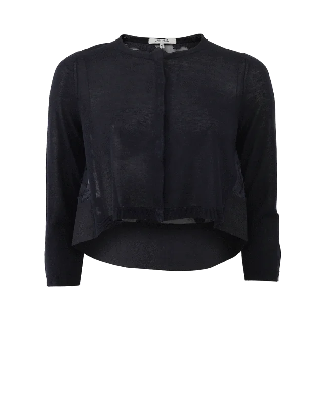 Flora Desire Cardigan Transparent Opaque Sheer