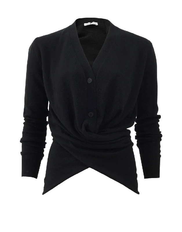 Knit Wrap Cardigan Terry Blend Velvet Blend Canvas Blend