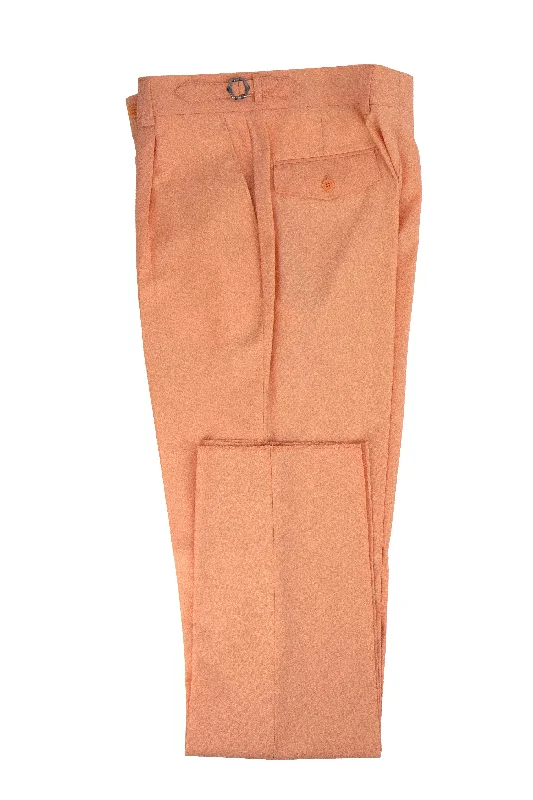 Creamsicle Semi-Wide Leg Wool Marbella Dress Pant by Tiglio Lux Comfortable Denim Leggings