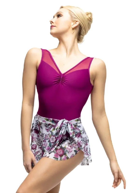 ON SALE Petal Mesh Pull-On Skirt (White/Aspire) low waist skirt