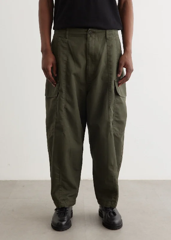 Garment Dyed Cargo Pants Trendy Palazzo Pants