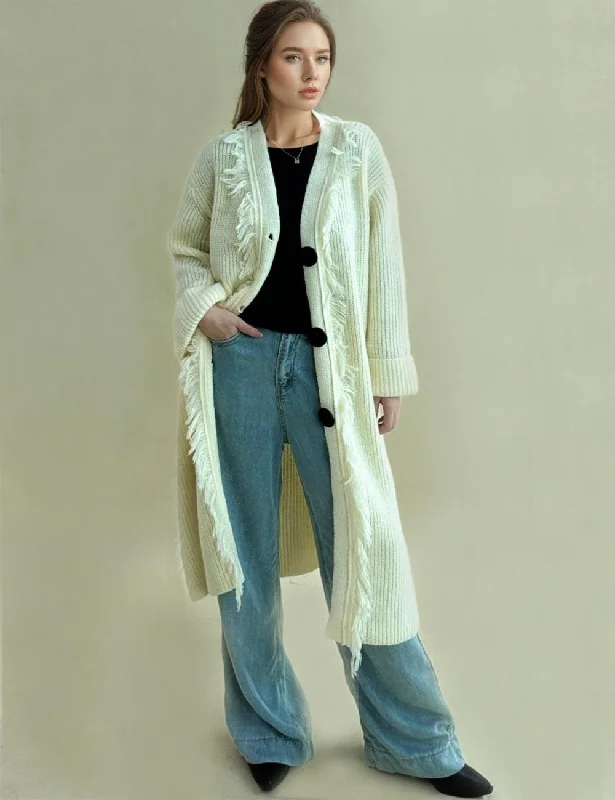 Ladies Solid Color Button Down Knit Cardigan SKT4689 Mesh Blend Leather Blend Suede Blend